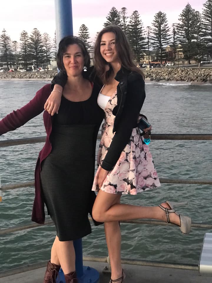 Jade Snel with her mother Sieanne McGuffie.
