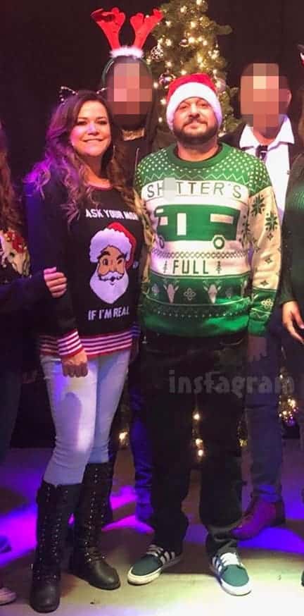 Rochel Beckman with her boyfriend Jarrod Schulz celebrating Christmas.