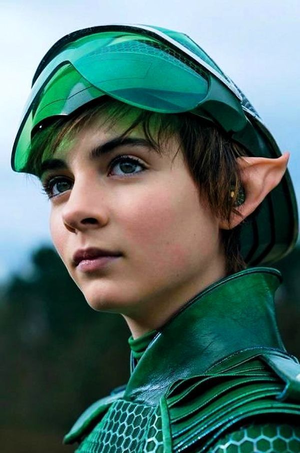 Lara McDonnell as Captain Holly Short in 'Artemis Fowl' wearing green gear and green suit and elf ears