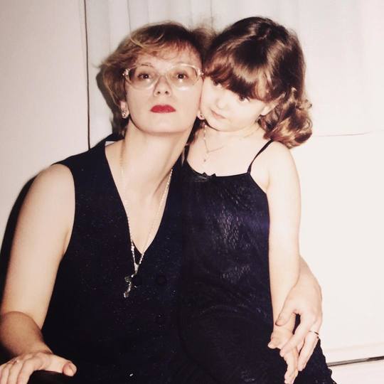 Emilija Baranac with her mother Mira Baranac/