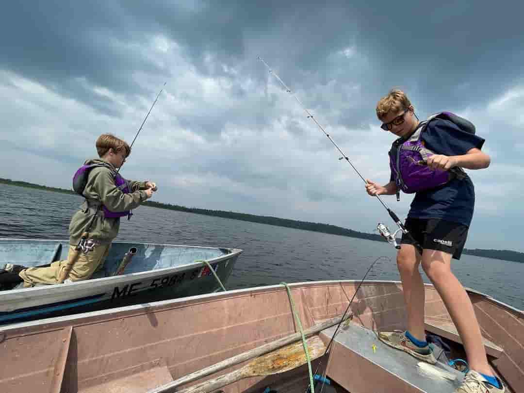 Teddy Breman and Joseph Breman fishing together.