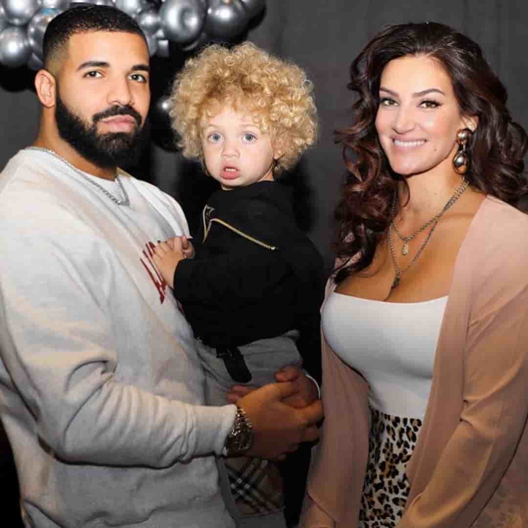 Adonis Grahams with his father Drake and her mother Sophie.