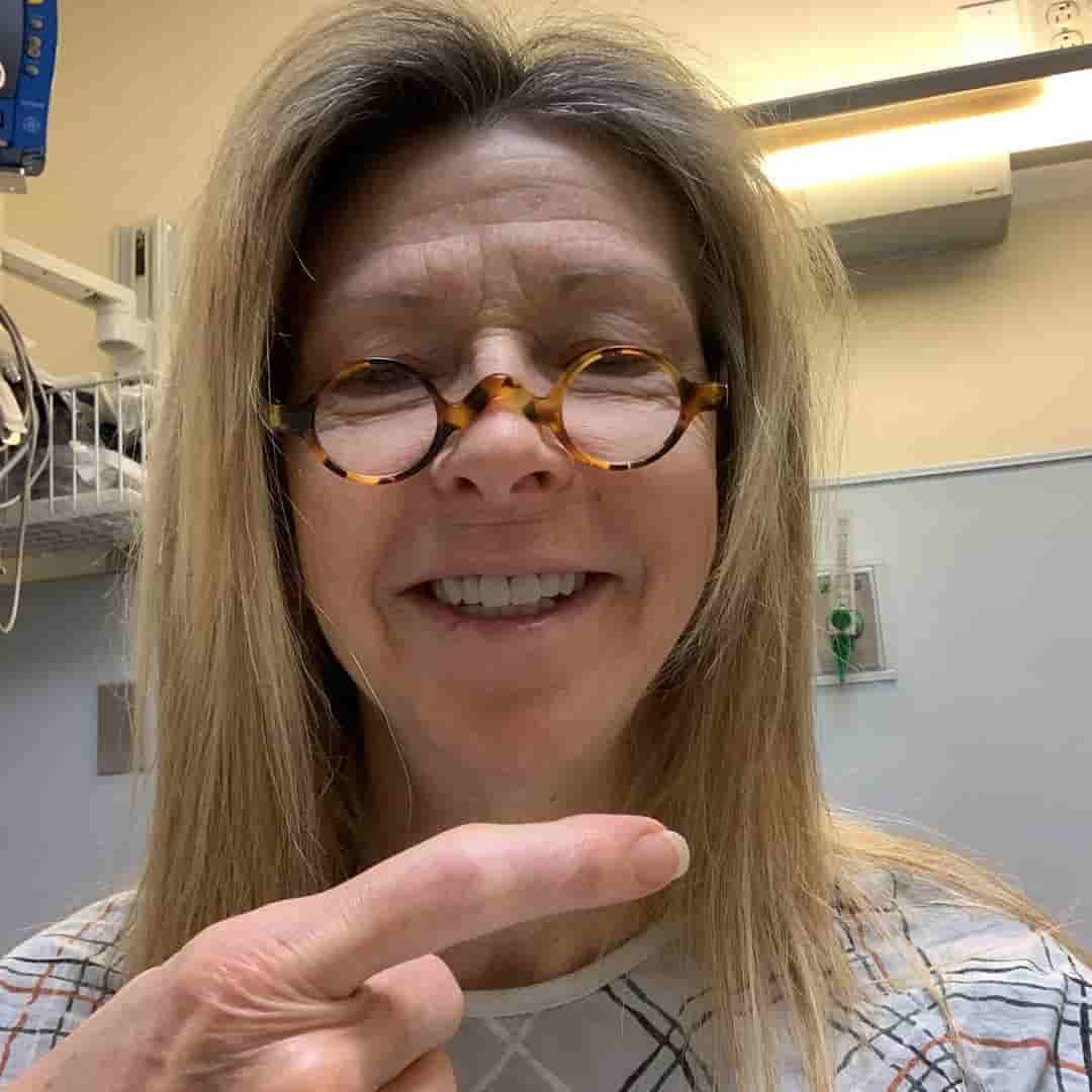 Jayni Chase is at the hospital for her surgery.