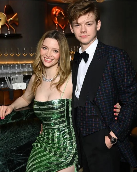 Thomas Brodie-Sangster with Elon Musk's Ex-Wife Talulah Riley at BAFTA
