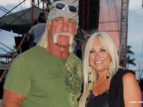 Linda Hogand with her ex-husband Hulk Hogan