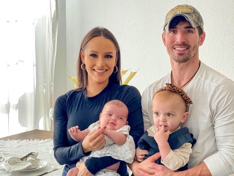 Cody Nickson with his spouse Jessica Garf and their children