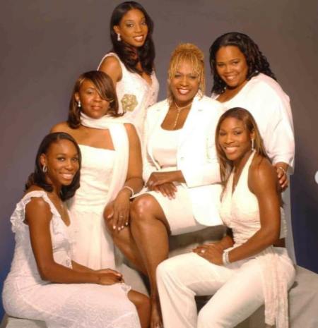 Picture of Isha Price along with her mother and sisters